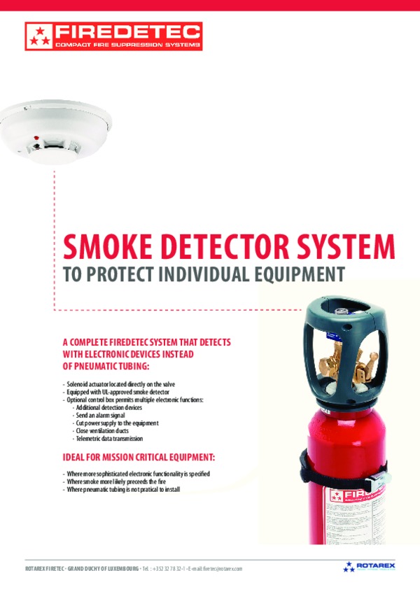 Brochure FireDETEC Smoke Detector System
