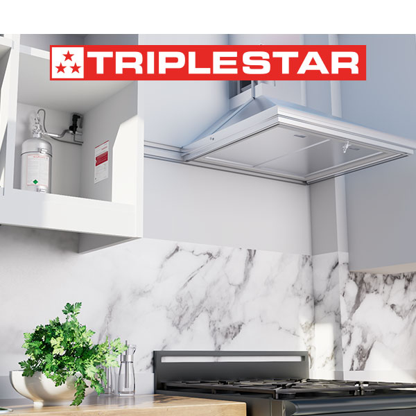 Rotarex Firetec launches its TRIPLESTAR<sup>®</sup> residential kitchen fire protection system for domestic use