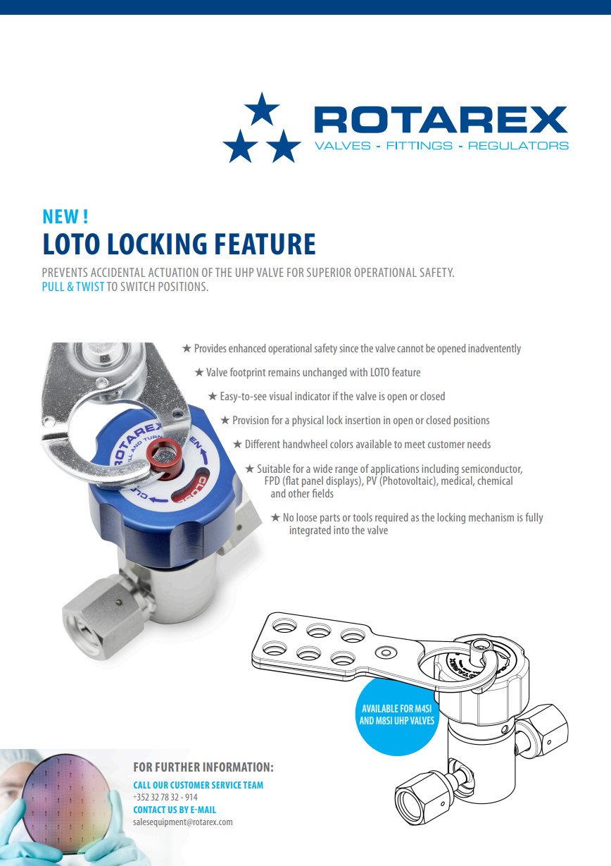 LOTO Locking Mechanism for UHP Line Valves
