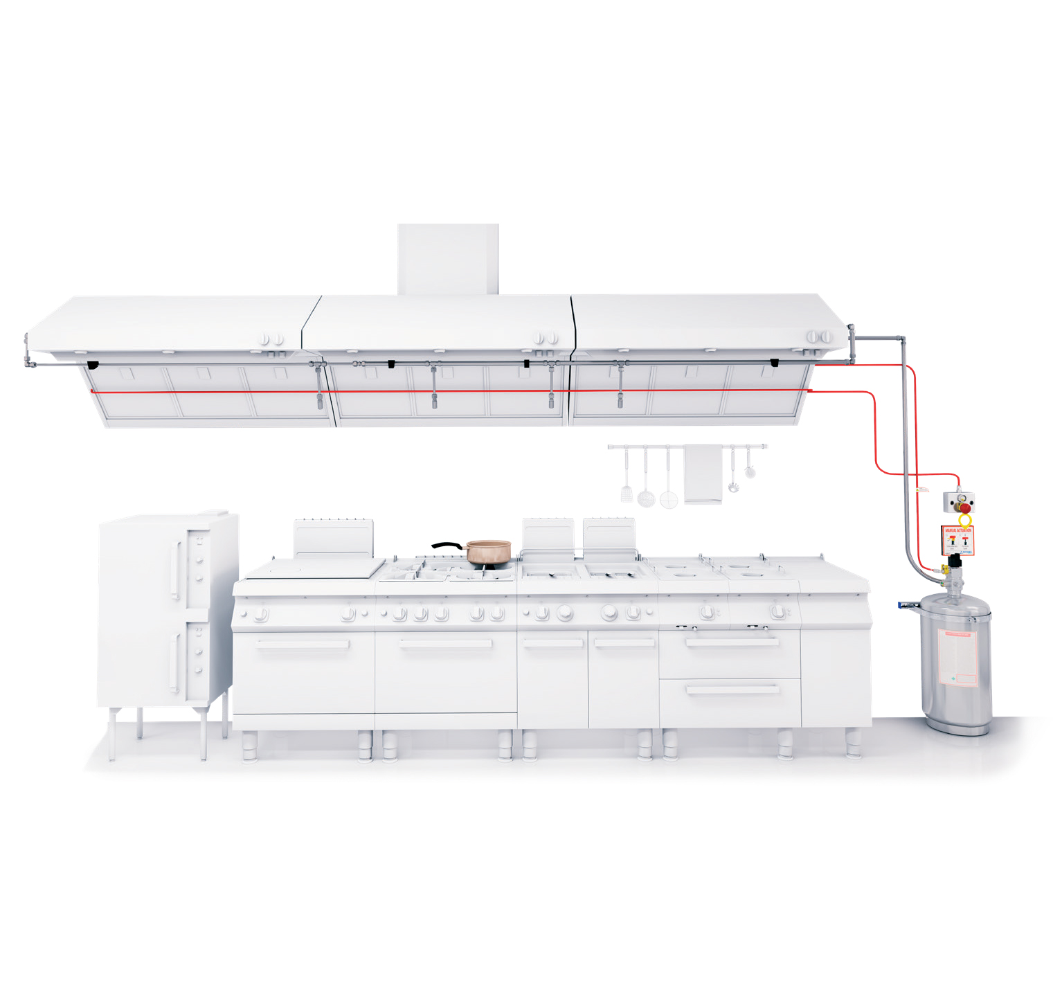 Triplestar kitchen fire suppression system