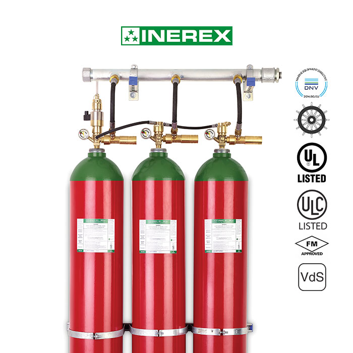 Inert gas fire suppression system Inert gas fire suppression system