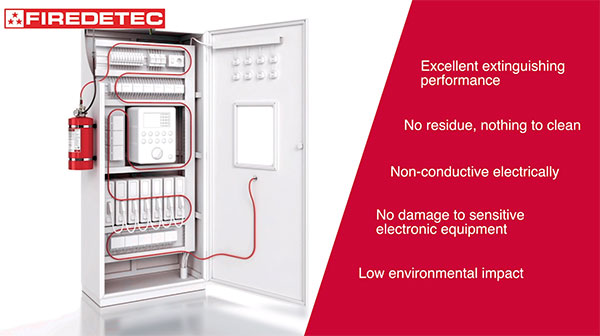 FIREDETEC Electrical cabinet using FK-5-1-12