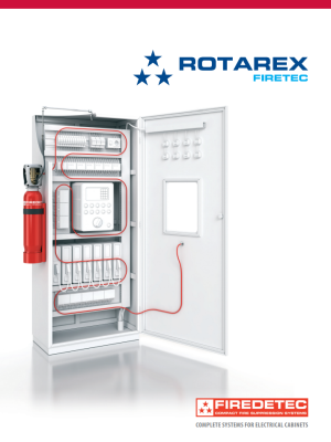 Brochure about FireDETEC automatic fire suppression systems describes how to protect electrical equipment from the inside.